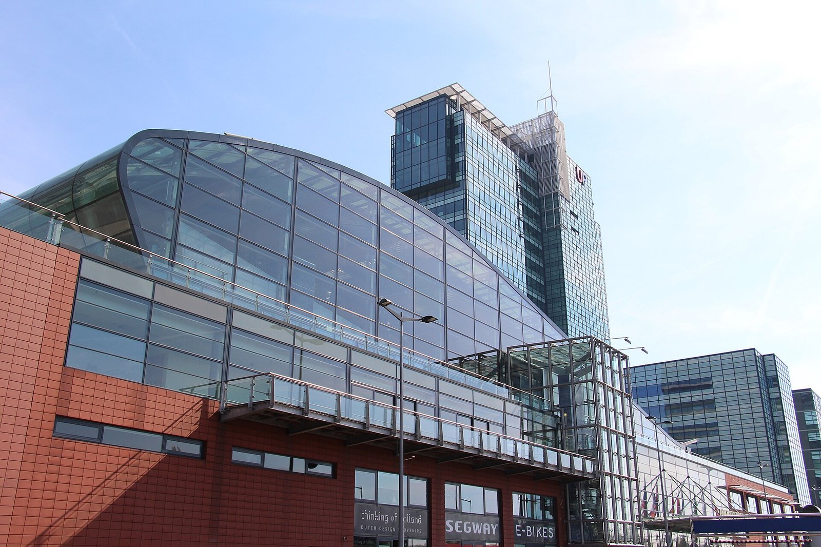 Passenger Terminal Amsterdam beside the IJ waterfront