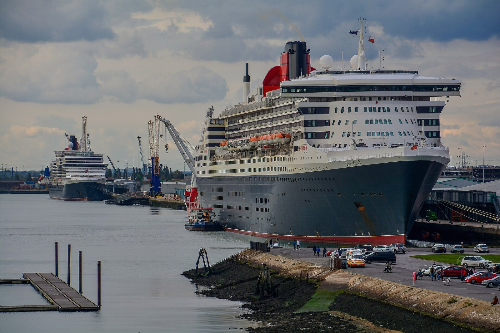 Southampton cruise terminal and waterfront