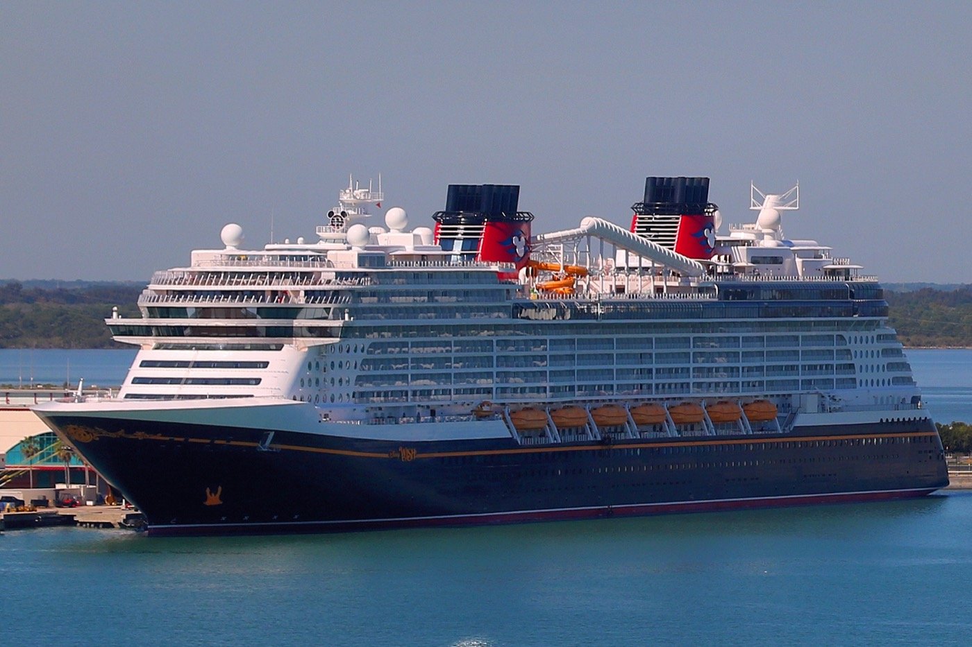 Disney Wish cruise ship in Port Canaveral